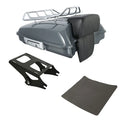 Razor Trunk Pad Mount Rack Fits For Harley Touring Road King 14-26 Gunship Gray