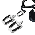 Chrome Pair Foot Pegs Footrests Fit For Harley Electra Road Glide Male Mount