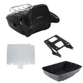King Trunk Pad Mount Rack Plate Fit For Harley Touring Road Street Glide 2014-26