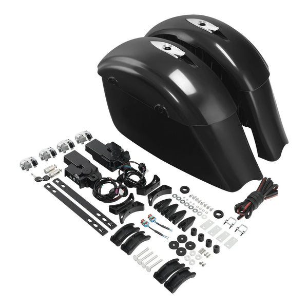 Unpainted Saddlebags Electronic Latch Lids Fit For Indian Chieftain 2014-2018