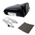 Vivid Black Razor Trunk Backrest Mount Rack Fit For Harley Electra Glide 2014-26