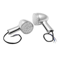 Chrome Rear LED Turn Signals Lights Fit For Harley Touring 2009-2024 Dyna 06-17