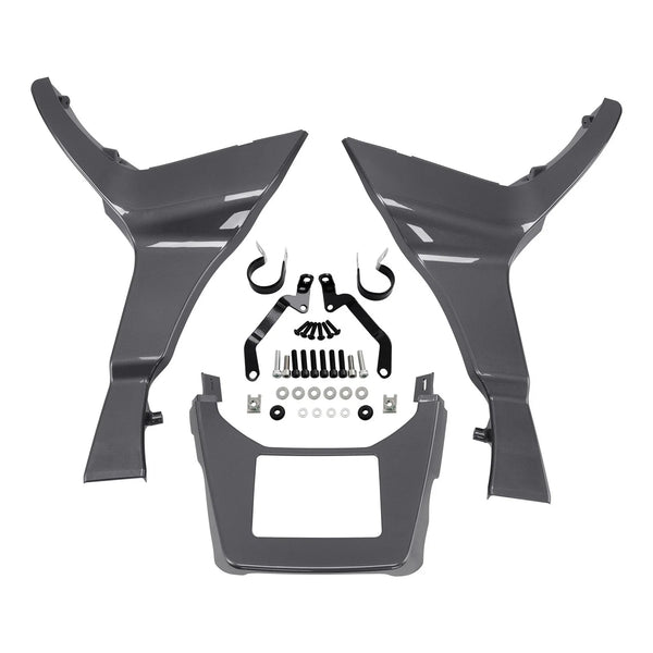 Side Fairings Spoiler Cover Fit For Harley Road Glide 17+ Gauntlet Gray Metallic