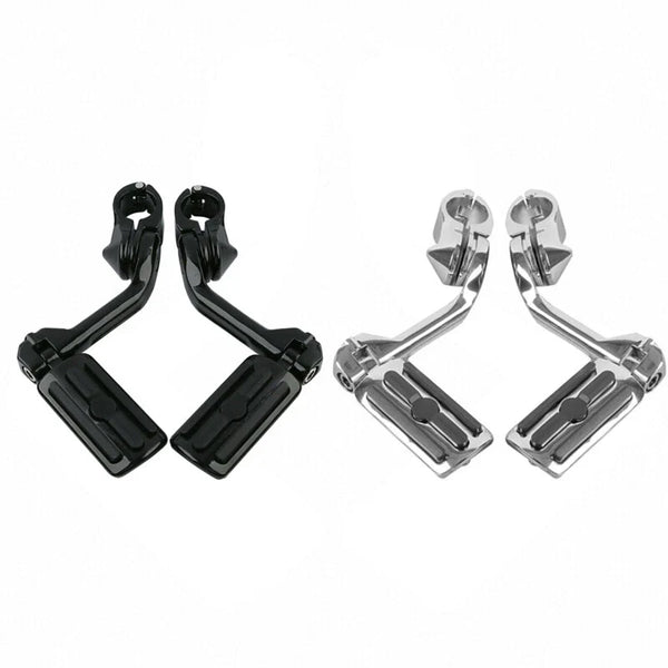 1 1/4" 32mm Long Angled Highway Engine Guard Footpegs Pegs Mount Fit For Harley