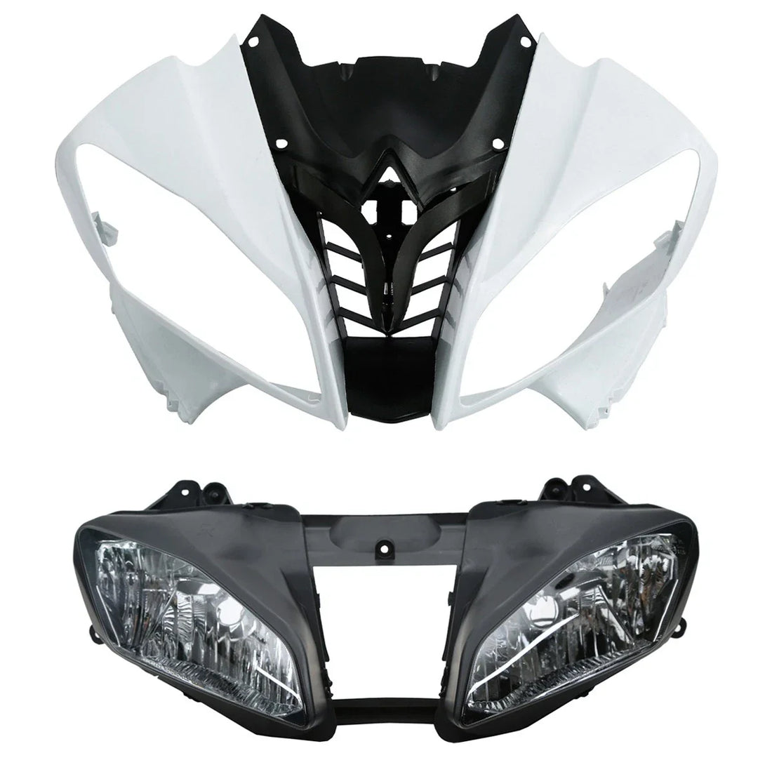 Upper Front Fairing Cowl Nose & Headlight Assembly Fit For Yamaha Yzf R6 08-2016