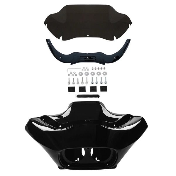 Inner & Outer Fairing Windshield Trim Fit For Harley Road Glide 2004-2013