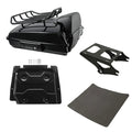 Black Razor Trunk Backrest Mount Base Plate Fit For Harley Touring Models 14-26