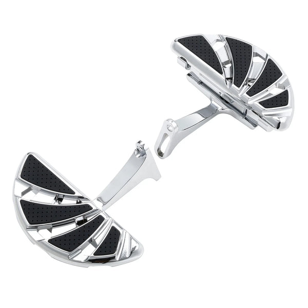Rear Passenger Floorboards Foot Boards Fit For Harley Road King 1993-2025 Chrome