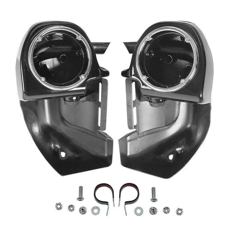 Lower Vented Leg Fairings w/ 6.5" Speaker Pod For Harley Electra Glide 1983-2013