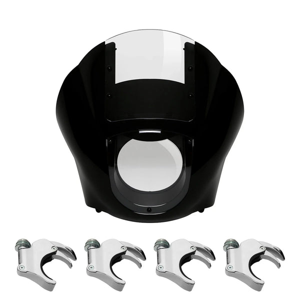 Quarter Fairing Windshield 49mm Fork Clamp Fit For Harley Sportster XL Dyna
