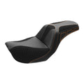 Black Brown Driver Passenger Seat Fit For Harley Dyna Super Wide Glide 2006-2017