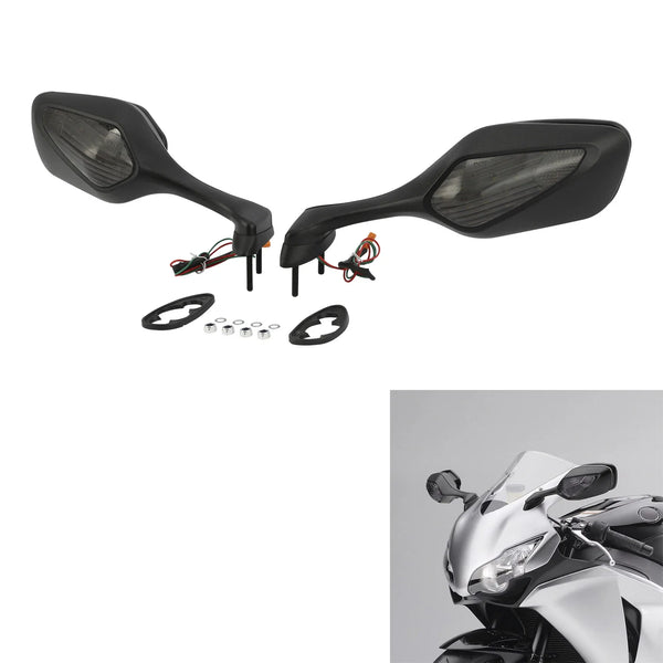 Rearview Mirrors w/ LED Turn Signals Fit For Honda CBR1000RR 2008-2016