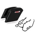 Black Hard Saddlebags Conversion Bracket Fit For Harley Wide Super Glide 08-2017