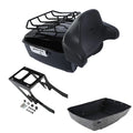 King Trunk Backrest Top Rack Mount Fit For Harley Heritage Classic Flhcs 2018-26