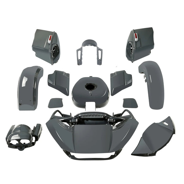 Fairing Body Kit Fit For Harley Cvo Road Glide 2015-2024 2022 2023 Gunship Gray