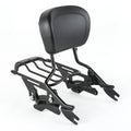 Black Sissy Bar Backrest Luggage Rack Docking Fit For Harley Road King 2014-2025