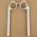 Silver Handlebar Handle Bar Clip On Fit For Yamaha YZFR1 Yzf R1 YZF-R1 2002-2003