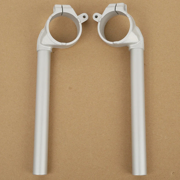 Silver Handlebar Handle Bar Clip On Fit For Yamaha YZFR1 Yzf R1 YZF-R1 2002-2003