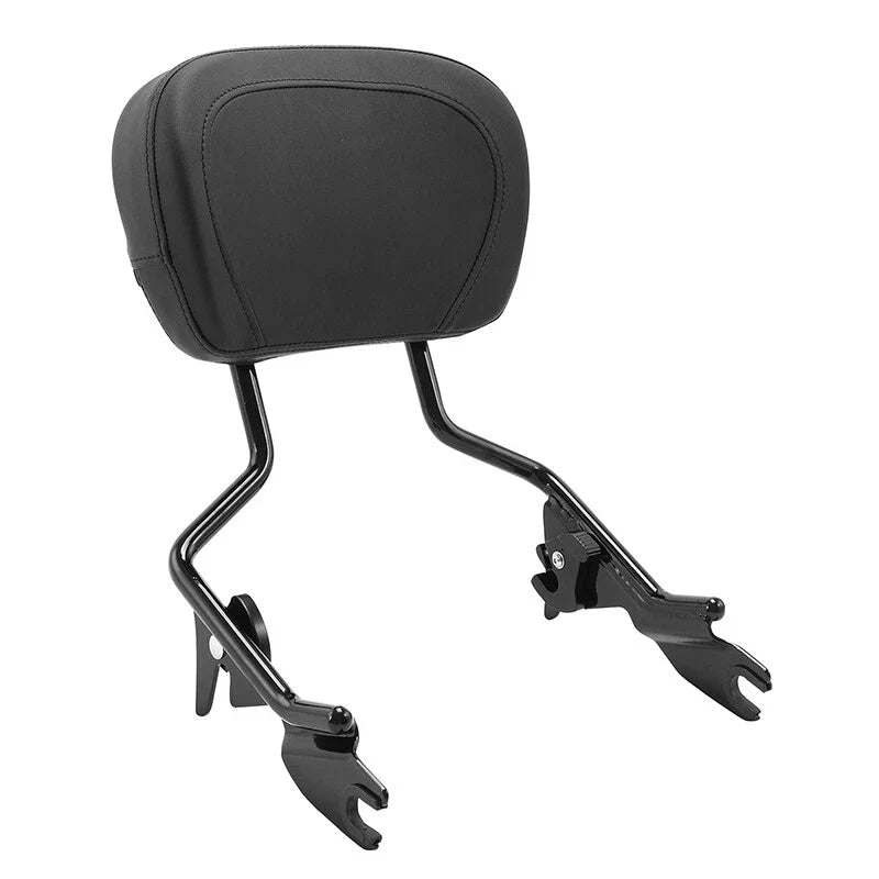 Black Detachable Backrest Sissy Bar Fit For Harley Touring Electra Glide 2009-25