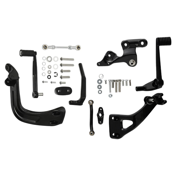 Mid Controls Shift & Brake Side Kit Fit For Harley Sport Glide Fat Bob 2018-2025