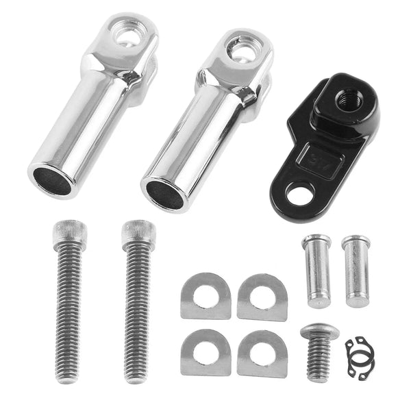 Chrome Passenger Rear Footpeg Mount Clevis Kit Fit For Harley Softail Slim 12-17