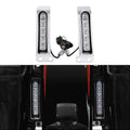 Chrome Saddlebag LED Inserts Support Tail Light Fit For Harley Touring 14-23