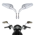 8mm Rear View Side Mirrors Fit For Harley Touring Road Glide Sportster