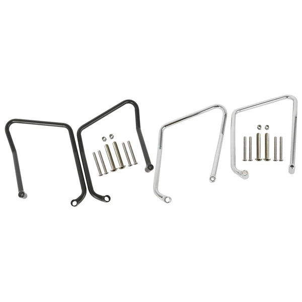 Chrome/Black Saddlebag Support Brackets Fit For Harley Sportster 883 1200 04-16