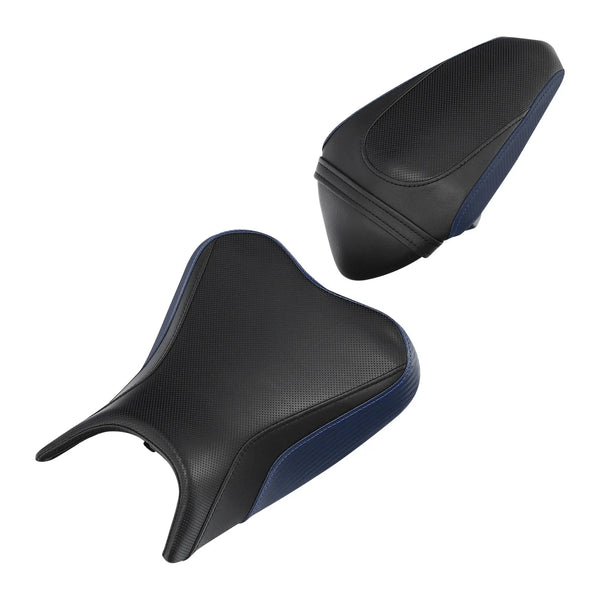 Black Rider Driver & Passenger Seat Cushion Fit For Kawasaki Ninja 400 2018-2023