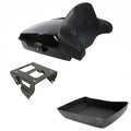 Chopped Trunk Backrest Solo Mount Rack Fit For Harley Cvo Street Glide 2014-2026