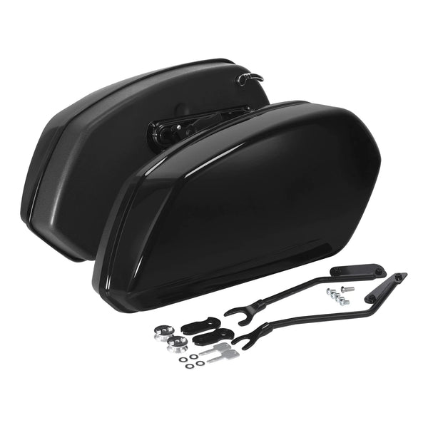 Hard Saddlebags Saddle Bags Fit For Harley Softail Flfb Flfbs Fxbr Fxbrs 2018-25