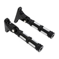 Black Passenger Footpeg Peg Fit For Harley Touring Street Electra Glide 93-2025