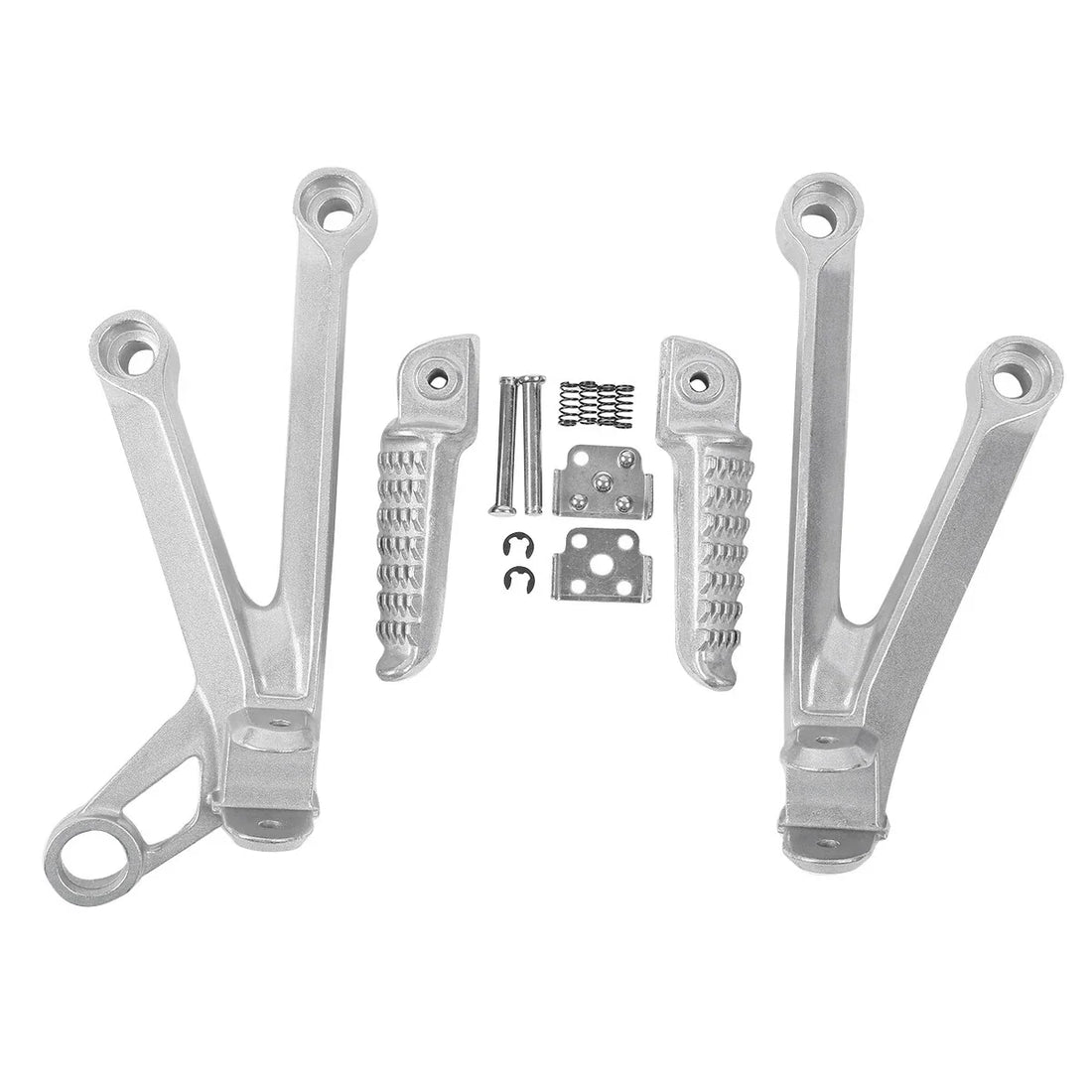 Passenger Footpegs Footrest Pegs Brackets Fit For Kawasaki Ninja ZX10R 2004-2005
