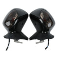 Black Rearview Mirrors Smoke Signal Lens Fit For Honda Goldwing GL1800 2001-2017