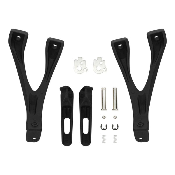 Black Passenger Footrests Footpegs Peg Bracket Fit For Honda CBR1000RR 2017-2025
