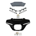 Outer Fairing Windshield Turn Lights Fit For Harley Cvo Street Glide 23-25 Black