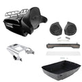 King Trunk Backrest Tail Light Rack Speakers Fit For Harley Road Glide 2009-2013
