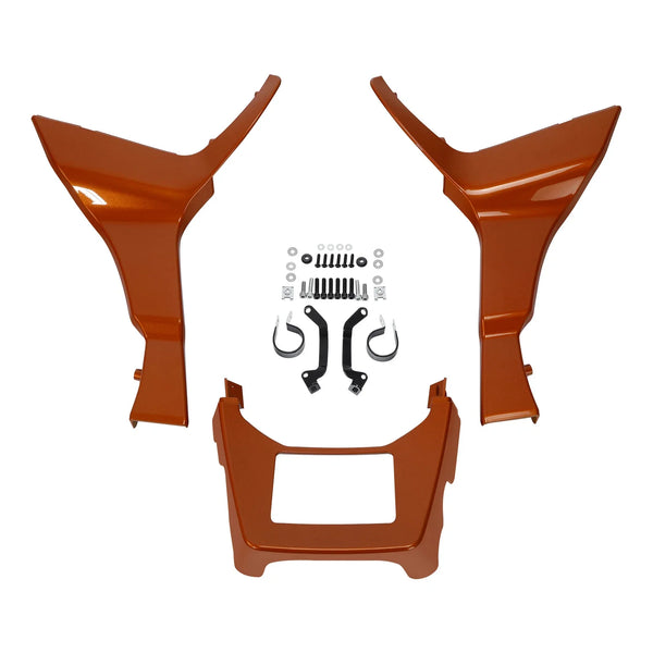 Side Fairings Chin Spoiler Cover Fit For Harley Road Glide 2017-24 Amber Whiskey