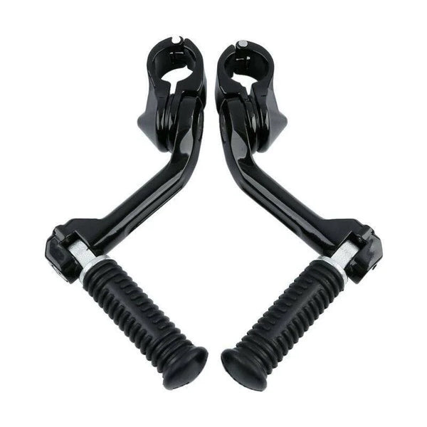 Universal 1 1/4" Highway Footpegs Peg Long Angled Mount Fit For Harley Sportster