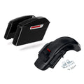 Hard Saddlebags 6x9" Speaker Lid Rear Fender Fit For Harley Touring 2014-2023