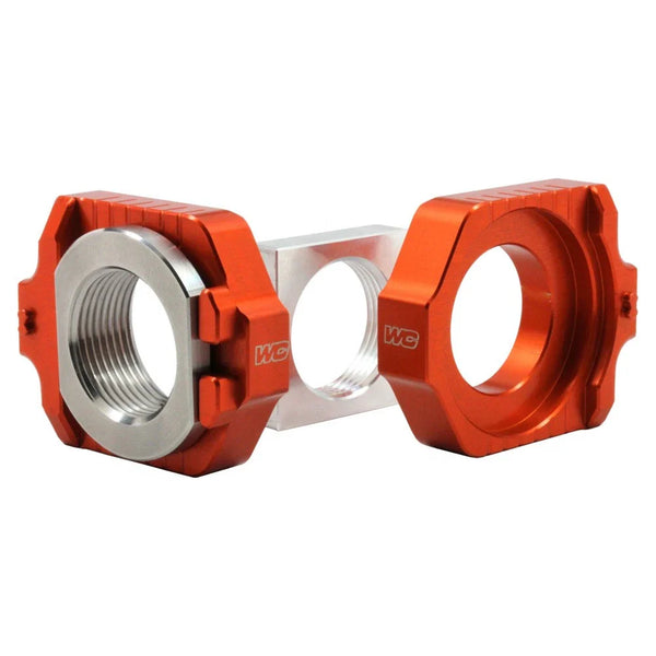Works Connection Elite Axle Block Kit Orange For Husqvarna FC 350 Heritage 2023