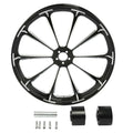 18" Front Wheel Rim & Dual Disc Hub Fit For Harley Touring 1997-2021 Black