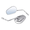 Chrome Rear View Mirrors Fit For Harley Touring Road King Street Electra Glide