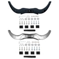 Chrome/Black Windshield Trim For Harley Touring Cvo Road Glide Custom 2004-2013