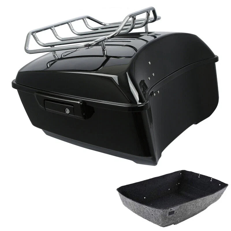 King Trunk Top Luggage Rack Fit For Harley Touring Cvo Street Glide 2014-2026 25