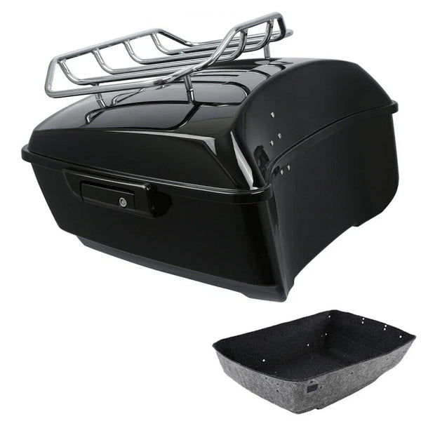 King Trunk Top Luggage Rack Fit For Harley Touring Cvo Street Glide 2014-2026 25