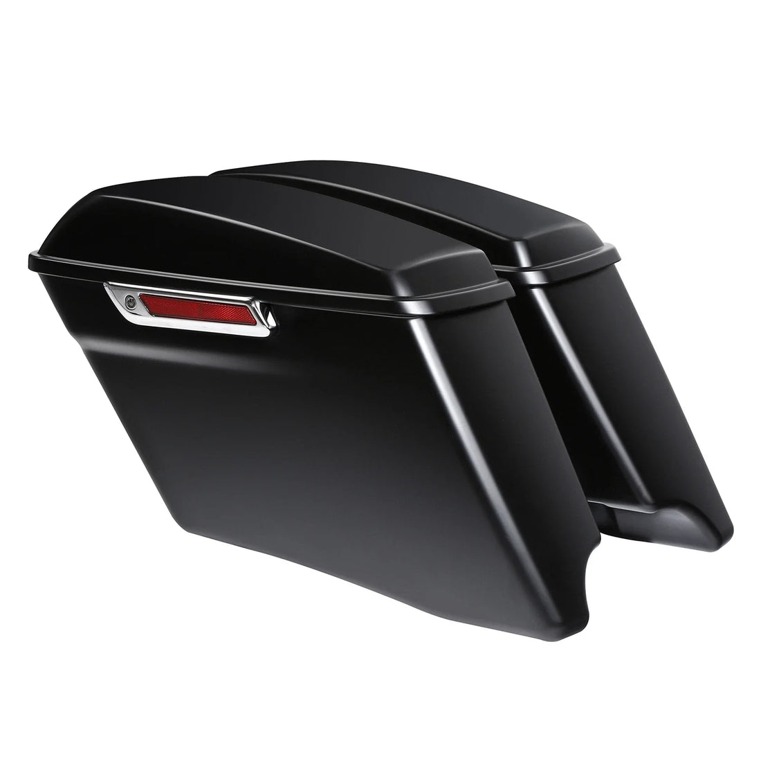 4" Stretched Saddlebag Fit For Harley Cvo Street Glide Black Denim Touring 14-24