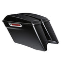 4" Stretched Saddlebag Fit For Harley Cvo Street Glide Black Denim Touring 14-24