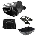 King Trunk Backrest Rack Mount Plate Fit For Harley Touring Street Glide 2014-26