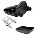 Chopped Trunk Backrest Mount Rack Fit For Harley Touring Road Glide 2014-2026